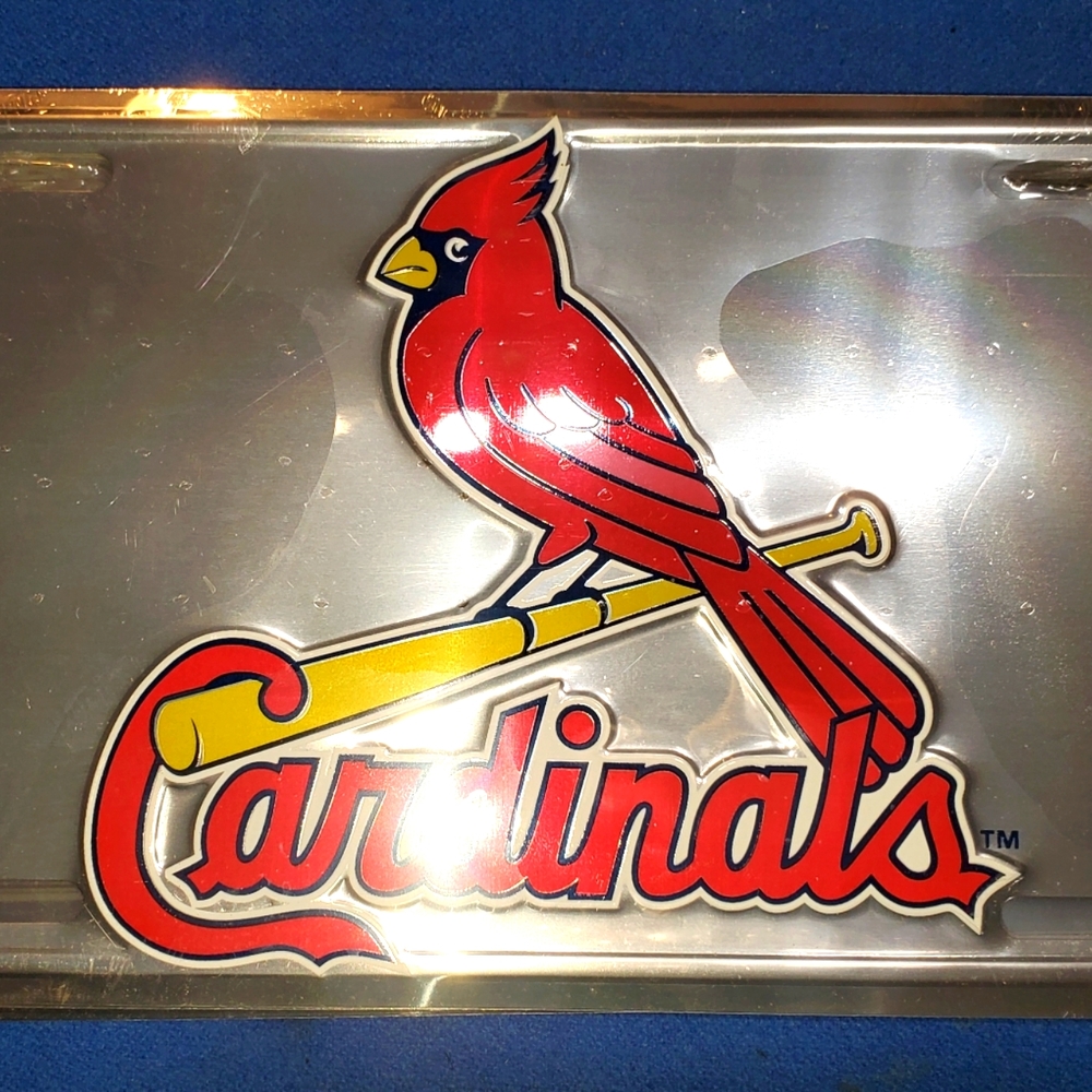 New St. Louis Cardinal License Plate Licensed Product in Plastic 2004